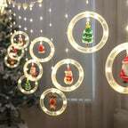 Cortina de Luzes de Natal em LED para Decoração – Brilho Festivo e Encantador